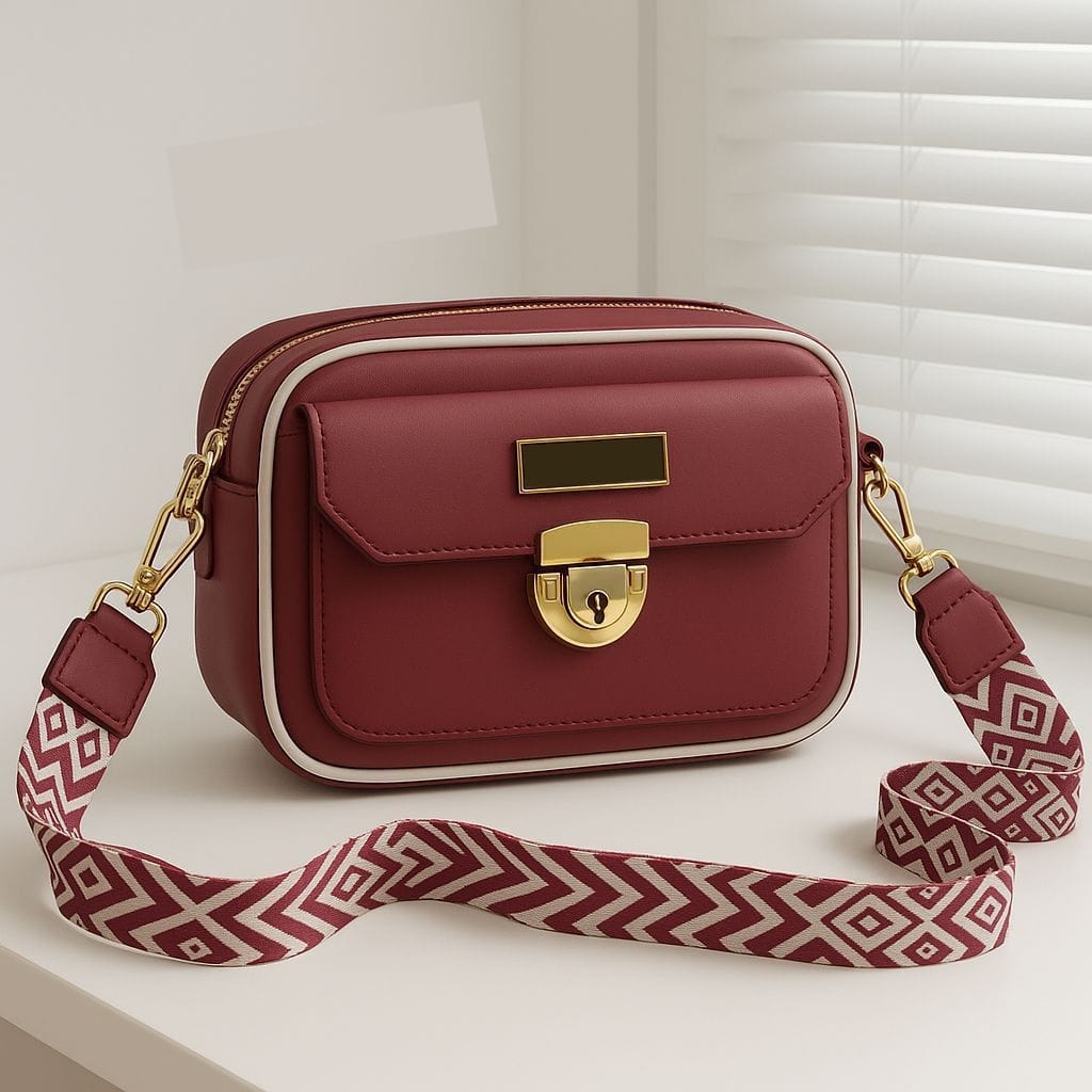 🛍️ Premium Leather Handbag & Crossbody for Women – Perfect for Office & Daily Use