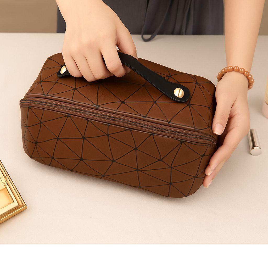 Multi-Color PU Leather Makeup & Travel Organizer
