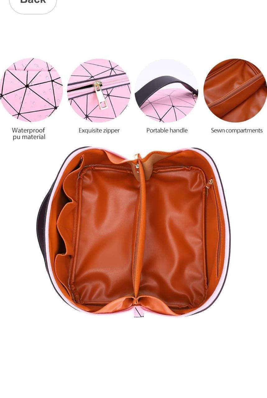 Multi-Color PU Leather Makeup & Travel Organizer