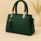 High-Quality Synthetic Leather Handbag – 3 Compartments, Long Adjustable Shoulder Belt Included
