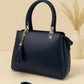 High-Quality Synthetic Leather Handbag – 3 Compartments, Long Adjustable Shoulder Belt Included