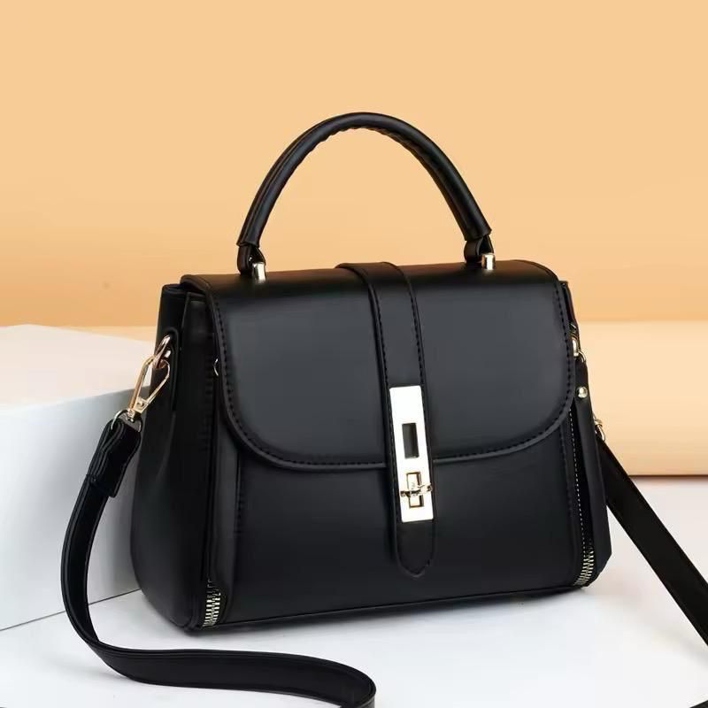 Girls’ Soft Leather Crossbody Bag – Medium Size, Long Strap, Mobile-Friendly, 8 Colors | New Arrival
