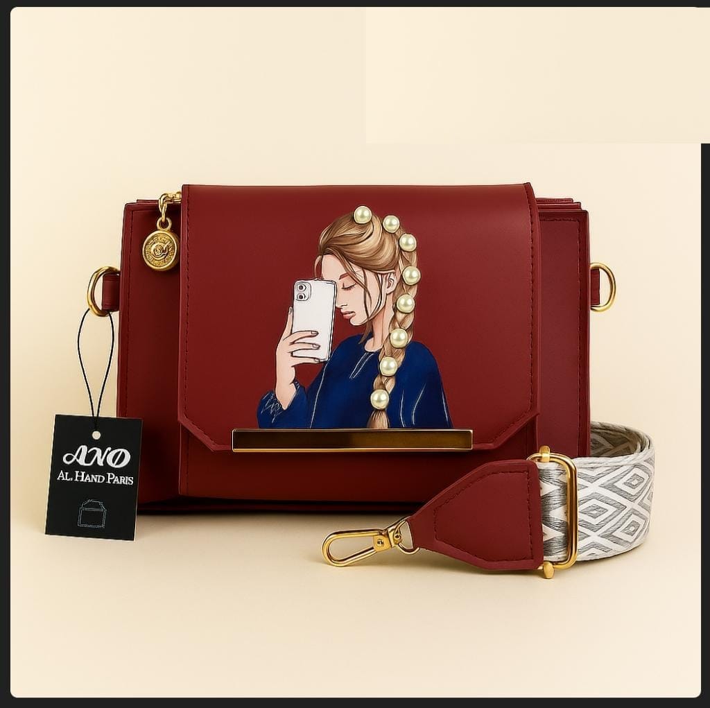 Stylish 3-Zipper Crossbody Bag – Premium Textured Finish, Multi-Compartment Design & Detachable Strap (5 Trendy Colors)