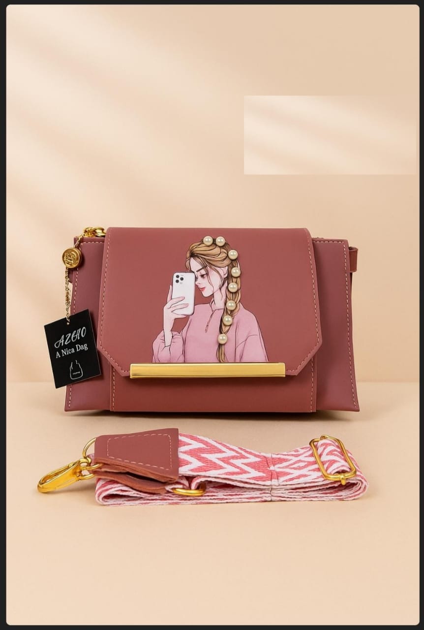 Stylish 3-Zipper Crossbody Bag – Premium Textured Finish, Multi-Compartment Design & Detachable Strap (5 Trendy Colors)