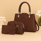 Luxury 3-Piece Shoulder Bag Set With Keychain – Premium Quality, Stylish & Large Capacity Handbag Bundle
