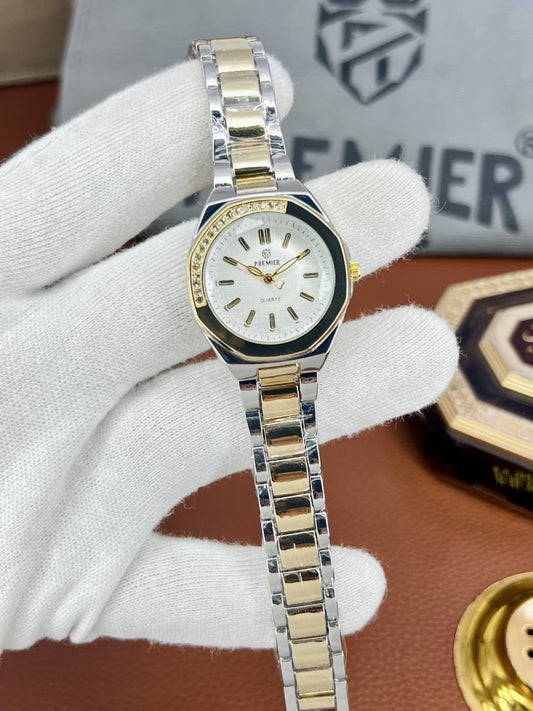 Elegant Ladies Watch – Steel Chain | Push Lock | New Arrival