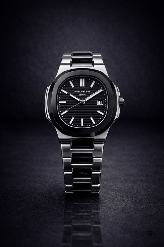 Patek Philippe Geneve Nautilus Style Gents Watch | Stainless Steel Chain | Butterfly Lock | Date Working