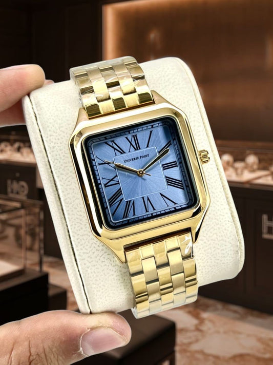Universe Point Original Gents Watch | Solid Steel Chain | Butterfly Lock | Water Resistant | Trendy Style