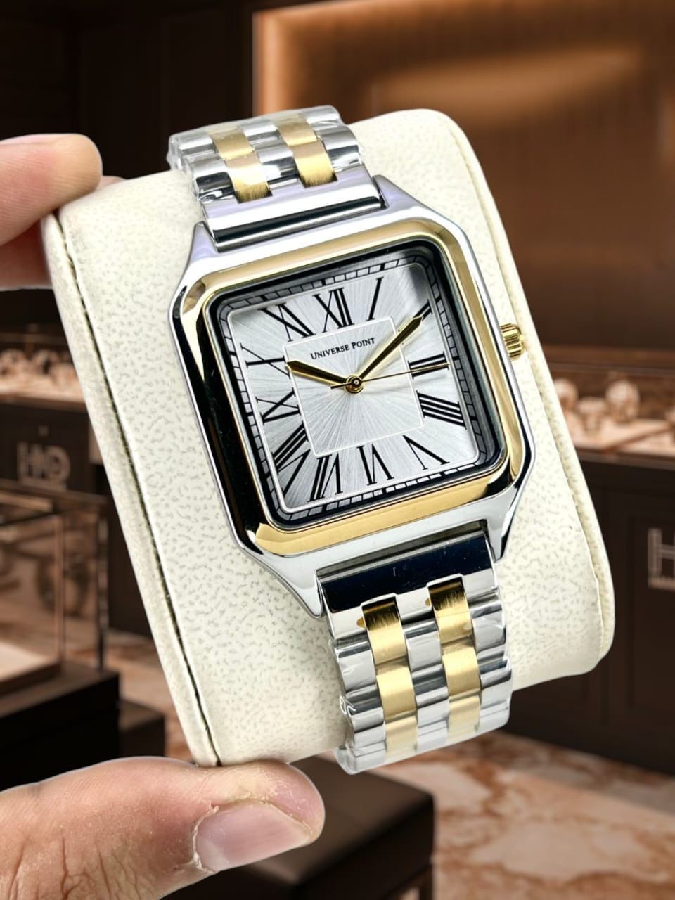 Universe Point Original Gents Watch | Solid Steel Chain | Butterfly Lock | Water Resistant | Trendy Style