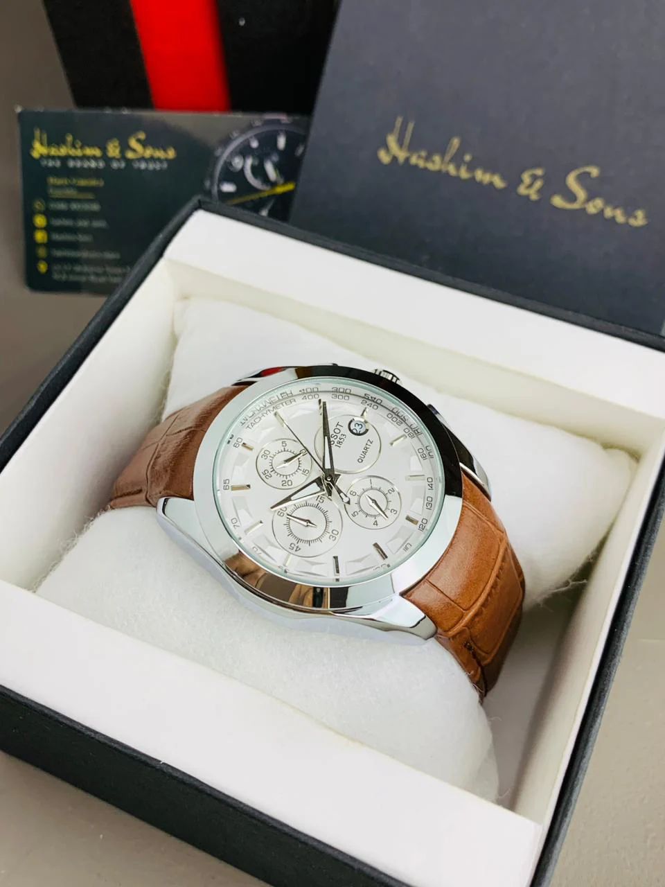 Tissot 1853 Chronograph Gents Watch | Leather Strap | Premium Quality | All Dials Working