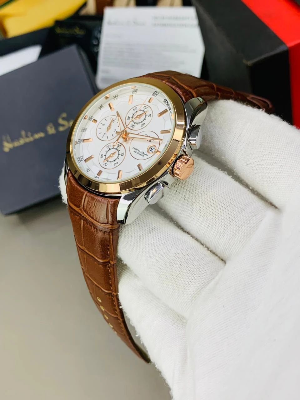 Tissot 1853 Chronograph Gents Watch | Leather Strap | Premium Quality | All Dials Working