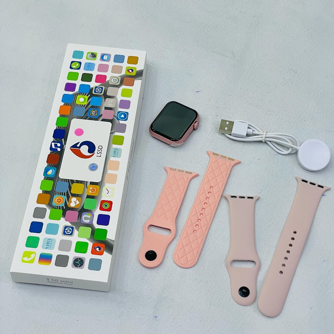 T10 Mini Series 10 Smart Watch – Bluetooth, Dual Straps