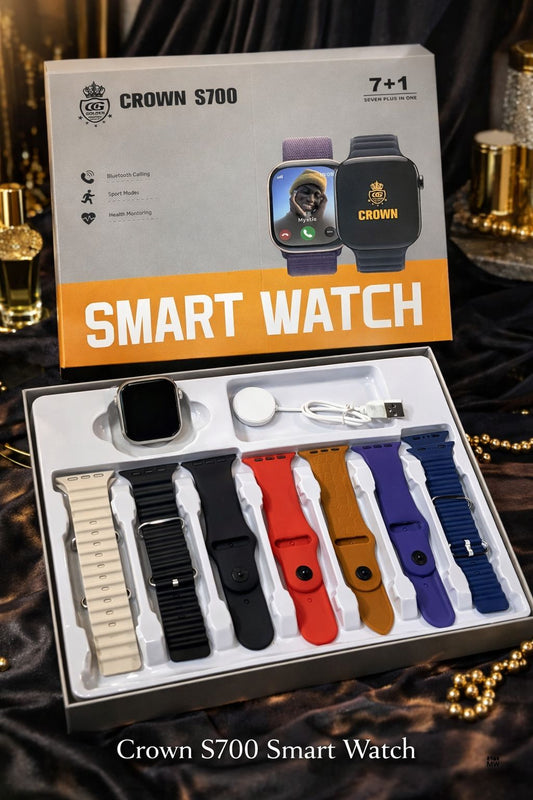 Crown S700 7-in-1 Smart Watch – Latest Model