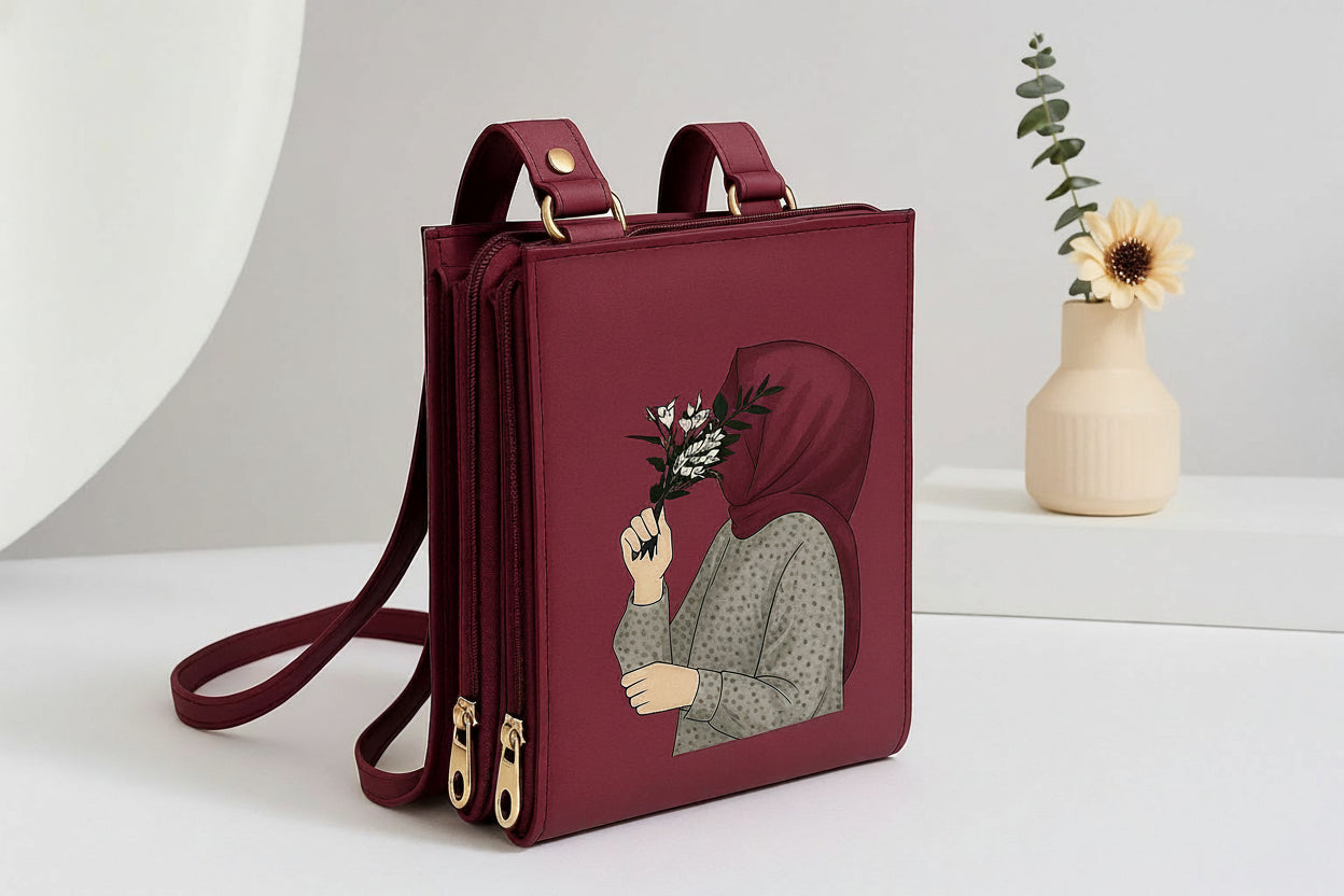 Luxury 3-Zipper Crossbody Shoulder Bag (For Women)