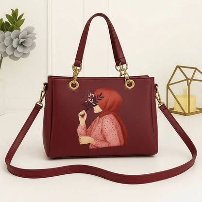 Premium Crossbody Shoulder Bag for Girls | Half Chain Strap | Stylish Daily Use Handbag