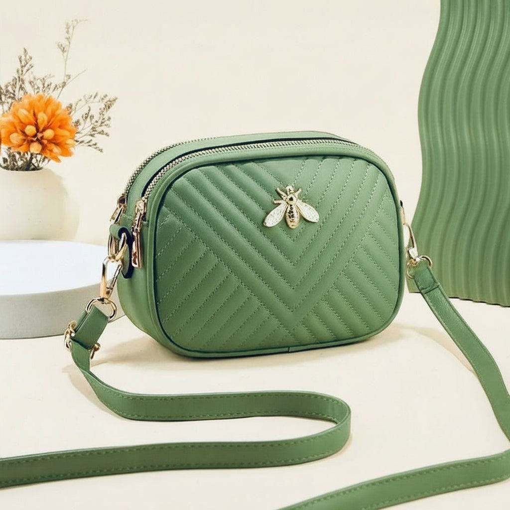 New Style 3 Pocket Crossbody Bag – Premium Quality & Trendy Design